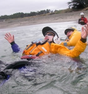 Practice every kind of rescue scenario, even swimmer-to-swimmer rescues.