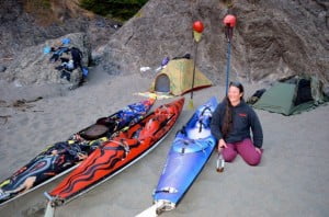 Kayak camping with Rebekah and our X-15's