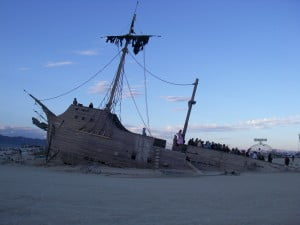 And yes, there were ships and all kinds of boats there, some of which even moved across the playa on wheels