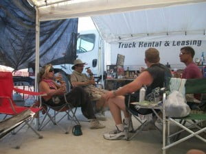 In camp