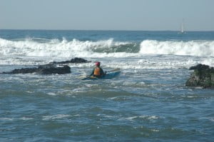 Neil Hooper looking out the slot on a mild day.